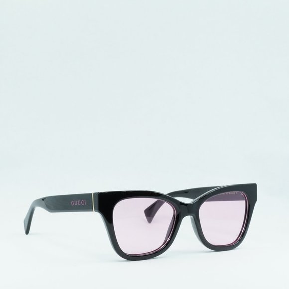 💯 NEW GUCCI GG1133S 003 BLACK SHINY PINK EYEGLASSES - Picture 8 of 13